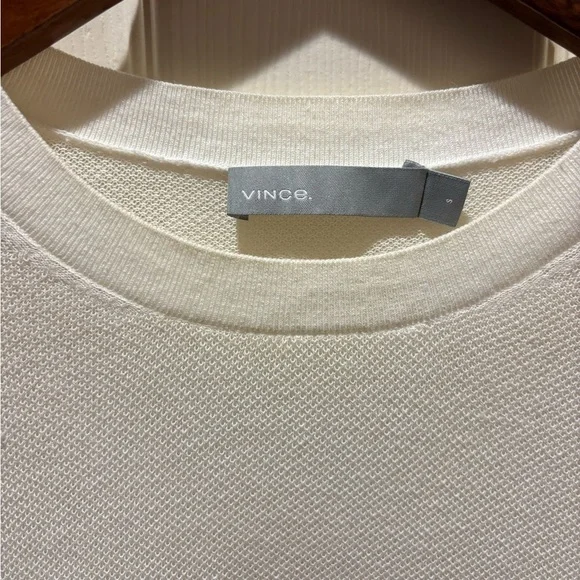 VINCE 100% Cotton Lightweight Knit Sweater – spring light layer - Picture 7 of 9